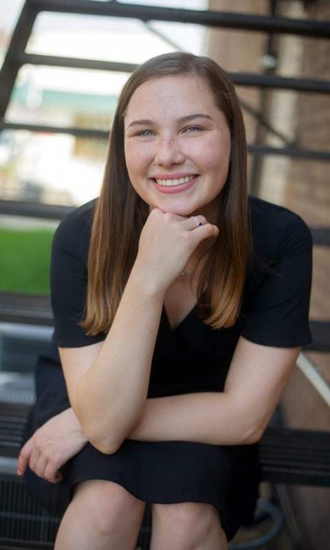 Senior Pictures Fire Escape Poynette WI; Madison Senior Portrait Photography; Poynette Photographer; Brenda Eckhardt Photography; Downtown Senior Photos; Professional Senior Picture Photographer; Professional Senior Portrait Photographer Poynette Wisconsin; Senior Picture Photographers Poynette WI