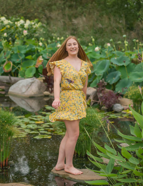 Senior Photography Girl Poses Lighting Golden Hour